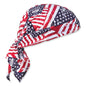 Chill-its 6710 Cooling Embedded Polymers Tie Bandana Triangle Hat, One Size, Stars And Stripes, Ships In 1-3 Business Days