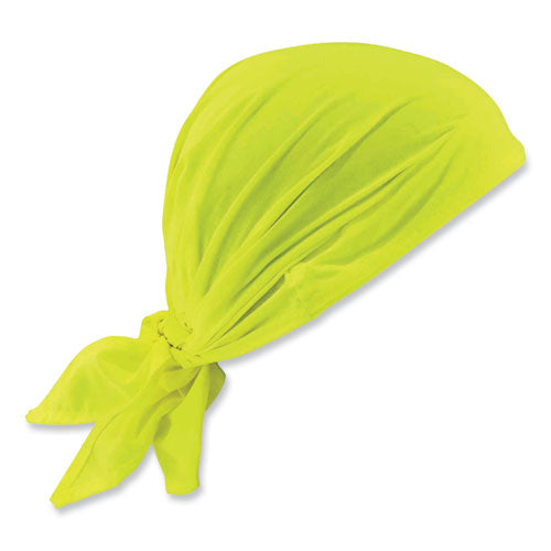 Chill-its 6710 Cooling Embedded Polymers Tie Bandana Triangle Hat, One Size Fits Most, Lime, Ships In 1-3 Business Days