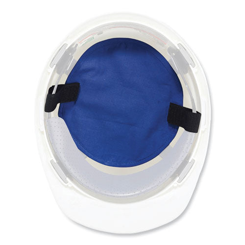 Chill-its 6715 Hard Hat Cooling Pad - Polymers, 7 X 6.5, Blue, Ships In 1-3 Business Days