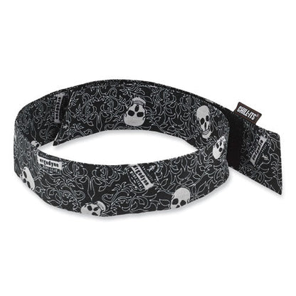 Chill-its 6705 Cooling Embedded Polymers Hook And Loop Bandana Headbnd, One Size Fit Most, Skulls, Ships In 1-3 Business Days