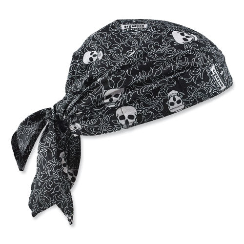 Chill-its 6710 Cooling Embedded Polymers Tie Bandana Triangle Hat, One Size Fits Most, Skulls, Ships In 1-3 Business Days
