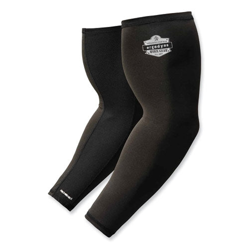Chill-its 6690 Performance Knit Cooling Arm Sleeve, Polyester/spandex, Medium, Black, 2 Sleeves, Ships In 1-3 Business Days