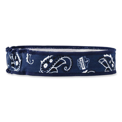 Chill-its 6605 High-performance Cotton Terry Cloth Sweatband, One Size Fits Most, Navy Western, Ships In 1-3 Business Days