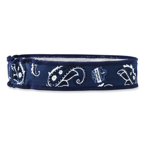 Chill-its 6605 High-performance Cotton Terry Cloth Sweatband, One Size Fits Most, Navy Western, Ships In 1-3 Business Days