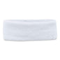 Chill-its 6550 Head Terry Cloth Sweatband, Cotton Terry, One Size Fits Most, White, Ships In 1-3 Business Days