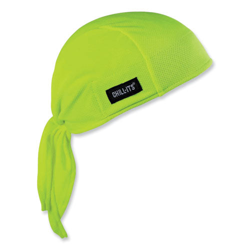 Chill-its 6615 High-perform Bandana Doo Rag With Terry Cloth Sweatband, One Size Fits Most, Lime, Ships In 1-3 Business Days