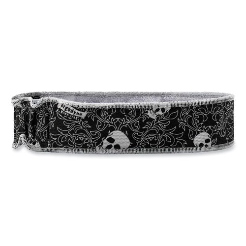 Chill-its 6605 High-performance Terry Cloth Sweatband, Cotton Terry Cloth, One Size, Skulls, Ships In 1-3 Business Days