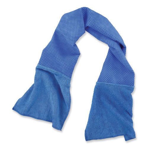 Chill-its 6604 Multipurpose Cleaning Cooling Towel, 35x8, One Size Fit Most, Microfiber/pva, Blue, Ships In 1-3 Business Days