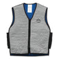 Chill-its 6665 Embedded Polymer Cooling Vest With Zipper, Nylon/polymer, 2x-large, Gray, Ships In 1-3 Business Days
