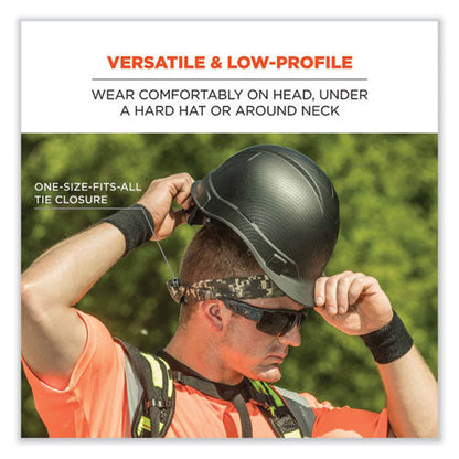Chill-its 6700ct Cooling Bandana Pva Tie Headband, One Size Fits Most, Solid Blue, Ships In 1-3 Business Days