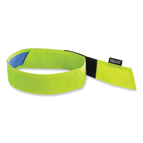 Chill-its 6705ct Cooling Pva Hook And Loop Bandana Headband, One Size Fits Most, Lime, Ships In 1-3 Business Days