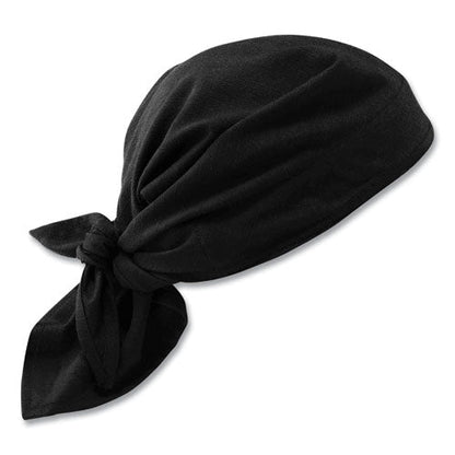 Chill-its 6710ct Cooling Pva Tie Bandana Triangle Hat, One Size Fits Most, Black, Ships In 1-3 Business Days