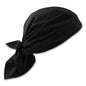 Chill-its 6710ct Cooling Pva Tie Bandana Triangle Hat, One Size Fits Most, Black, Ships In 1-3 Business Days