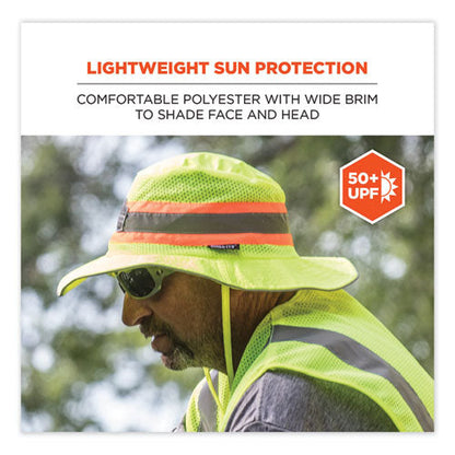 Chill-its 8935mf Hi-vis Microfiber Ranger Sun Hat, Small/medium, Lime, Ships In 1-3 Business Days