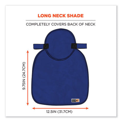 Chill-its 6717fr Fr Cooling Hard Hat Pad And Neck Shade, 12.5 X 9.75, Blue, Ships In 1-3 Business Days