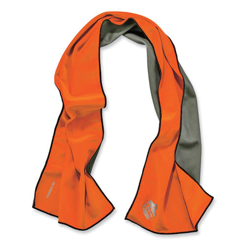 Chill-its 6602mf Evaporative Microfiber Cooling Towel, 40.9 X 9.8, One Size, Microfiber, Orange, Ships In 1-3 Business Days