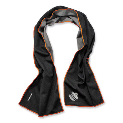 Chill-its 6602mf Evaporative Microfiber Cooling Towel, 40.9 X 9.8, One Size, Microfiber, Black, Ships In 1-3 Business Days