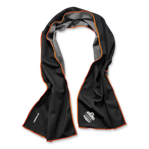 Chill-its 6602mf Evaporative Microfiber Cooling Towel, 40.9 X 9.8, One Size, Microfiber, Black, Ships In 1-3 Business Days