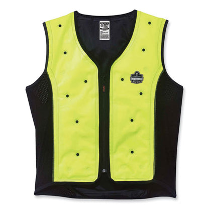 Chill-its 6685 Premium Dry Evaporative Cooling Vest With Zipper, Nylon, 4x-large, Lime, Ships In 1-3 Business Days