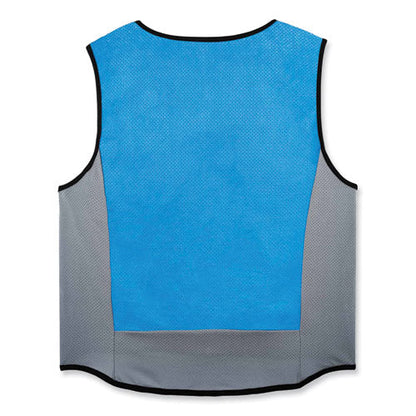 Chill-its 6667 Wet Evaporative Pva Cooling Vest With Zipper, Pva,  X-large, Blue, Ships In 1-3 Business Days