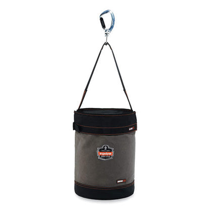 Arsenal 5940t Swiveling Carabiner Canvas Hoist Bucket And Top, 150 Lb, Gray, Ships In 1-3 Business Days