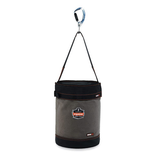 Arsenal 5940t Swiveling Carabiner Canvas Hoist Bucket And Top, 150 Lb, Gray, Ships In 1-3 Business Days
