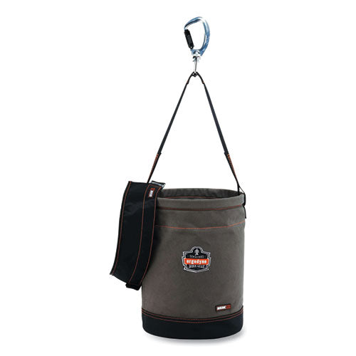 Arsenal 5940t Swiveling Carabiner Canvas Hoist Bucket And Top, 150 Lb, Gray, Ships In 1-3 Business Days