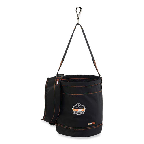 Arsenal 5970t Swiveling Hook Nylon Hoist Bucket + Top, 100 Lb, Black, Ships In 1-3 Business Days