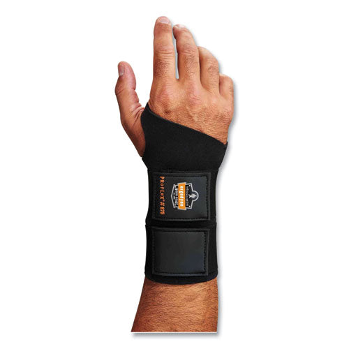 Proflex 675 Ambidextrous Double Strap Wrist Support, Small, Fits Left Hand/right Hand, Black, Ships In 1-3 Business Days