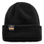 N-ferno 6811z Rib Knit Hat With Zipper For Bump Cap Insert, One Size Fits Most, Black, Ships In 1-3 Business Days