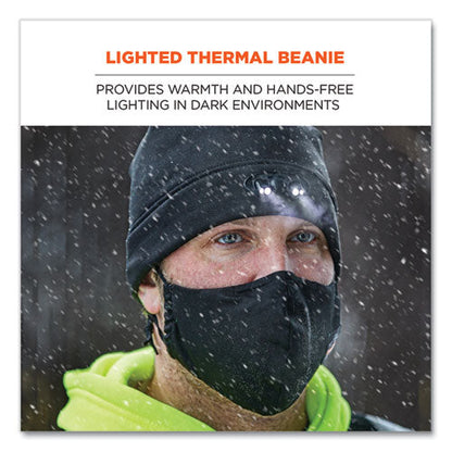 N-ferno 6804 Skull Cap Winter Hat With Led Lights, One Size Fits Mosts, Lime, Ships In 1-3 Business Days