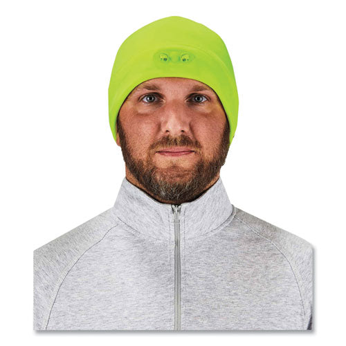 N-ferno 6804 Skull Cap Winter Hat With Led Lights, One Size Fits Mosts, Lime, Ships In 1-3 Business Days