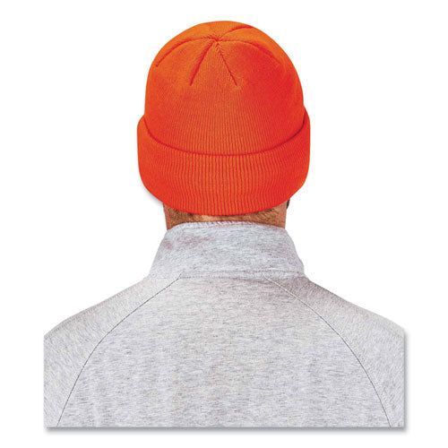 N-ferno 6806 Cuffed Rib Knit Winter Hat, One Size Fits Most, Orange, Ships In 1-3 Business Days