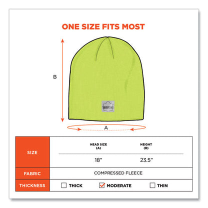 N-ferno 6812 Rib Knit Beanie, One Size Fits Most, Lime, Ships In 1-3 Business Days