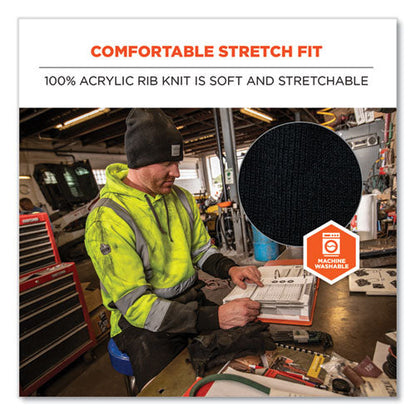 N-ferno 6812 Rib Knit Beanie, One Size Fits Most, Orange, Ships In 1-3 Business Days