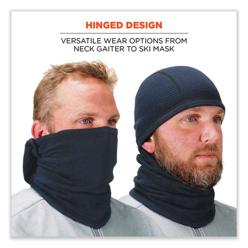 N-ferno 6847 Fr Dual Compliant Balaclava Face Mask, Polartec Fr Power Grid Fleece, One Size, Navy, Ships In 1-3 Business Days