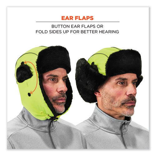 N-ferno 6802 Classic Trapper Hat, Large/x-large, Lime, Ships In 1-3 Business Days