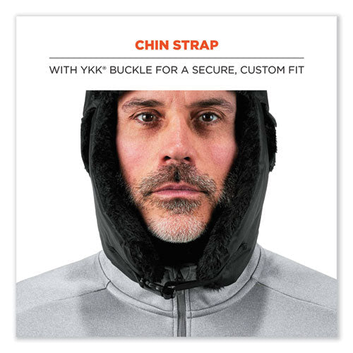 N-ferno 6802z Zippered Trapper Hat, Small/medium, Black, Ships In 1-3 Business Days