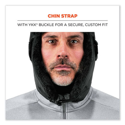 N-ferno 6802z Zippered Trapper Hat, Small/medium, Black, Ships In 1-3 Business Days