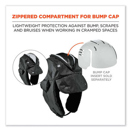 N-ferno 6802z Zippered Trapper Hat, Large/x-large, Black, Ships In 1-3 Business Days