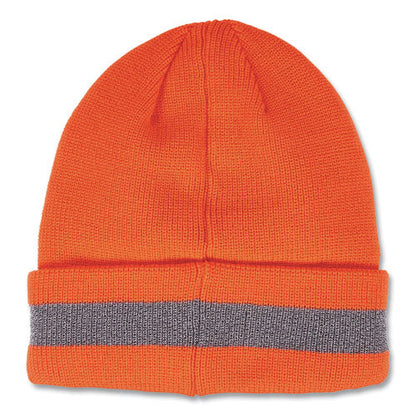 N-ferno 6803 Reflective Rib Knit Winter Hat, One Size Fits Most, Orange, Ships In 1-3 Business Days