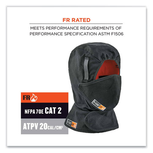 N-ferno 6876 2-layer Fr Liner + Mouthpiece Kit, Modacrylic Cotton, One Size Fits Most, Black, Ships In 1-3 Business Days