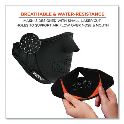 N-ferno 6878 3-layer Winter Liner + Mouthpiece Kit, Fleece/neoprene/polyester, One Size, Black, Ships In 1-3 Business Days