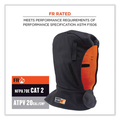 N-ferno 6882 2-layer Fr Cotton Shoulder Winter Liner, Modacrylic Cotton, One Size Fit Most, Black, Ships In 1-3 Business Days