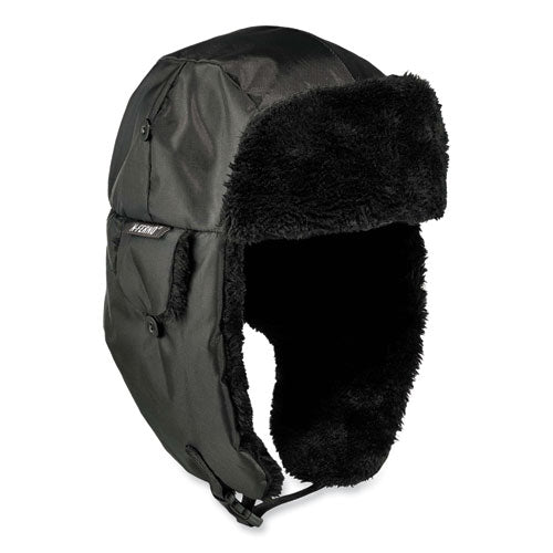 N-ferno 6802zi Zipper Trapper Hat + Universal Bump Cap, S/m, Black, Ships In 1-3 Business Days