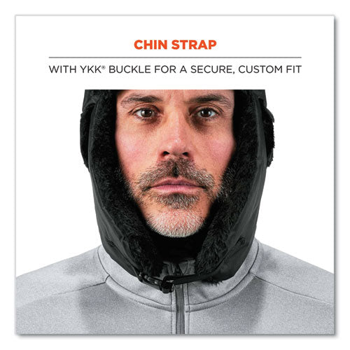 N-ferno 6802zi Zipper Trapper Hat + Universal Bump Cap, S/m, Black, Ships In 1-3 Business Days