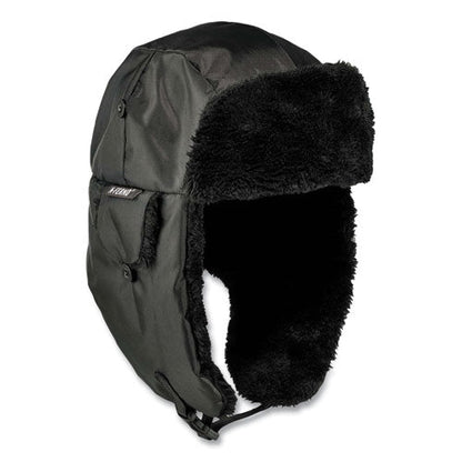 N-ferno 6802zi Zipper Trapper Hat + Universal Bump Cap, L/xl, Black, Ships In 1-3 Business Days
