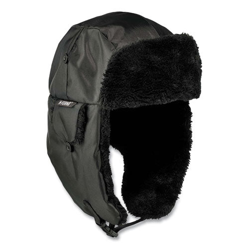 N-ferno 6802zi Zipper Trapper Hat + Universal Bump Cap, L/xl, Black, Ships In 1-3 Business Days