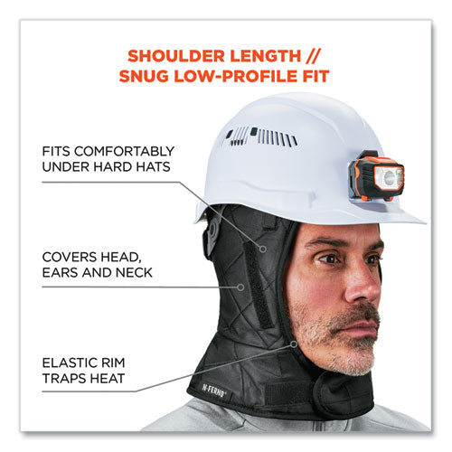 N-ferno 6952 3layer Quilt Shoulder Winter Liner, Foam/polyester/sherpa, One Size Fits Most, Black, Ships In 1-3 Business Days