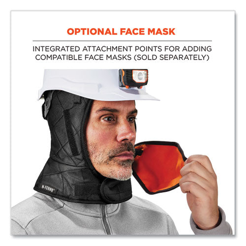 N-ferno 6952 3layer Quilt Shoulder Winter Liner, Foam/polyester/sherpa, One Size Fits Most, Black, Ships In 1-3 Business Days